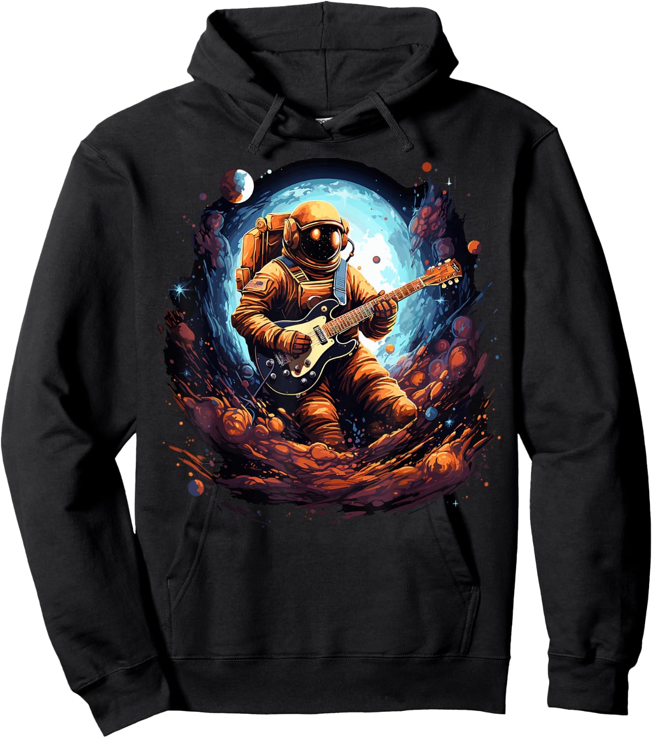 Astronaut Guitar Hoodie - Hoodie | Black