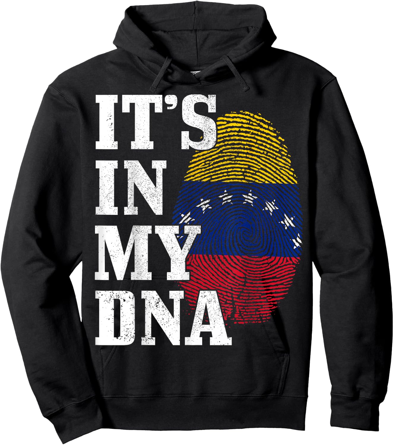 Venezuela It's in my DNA Flag Hoodie - Hoodie | Black