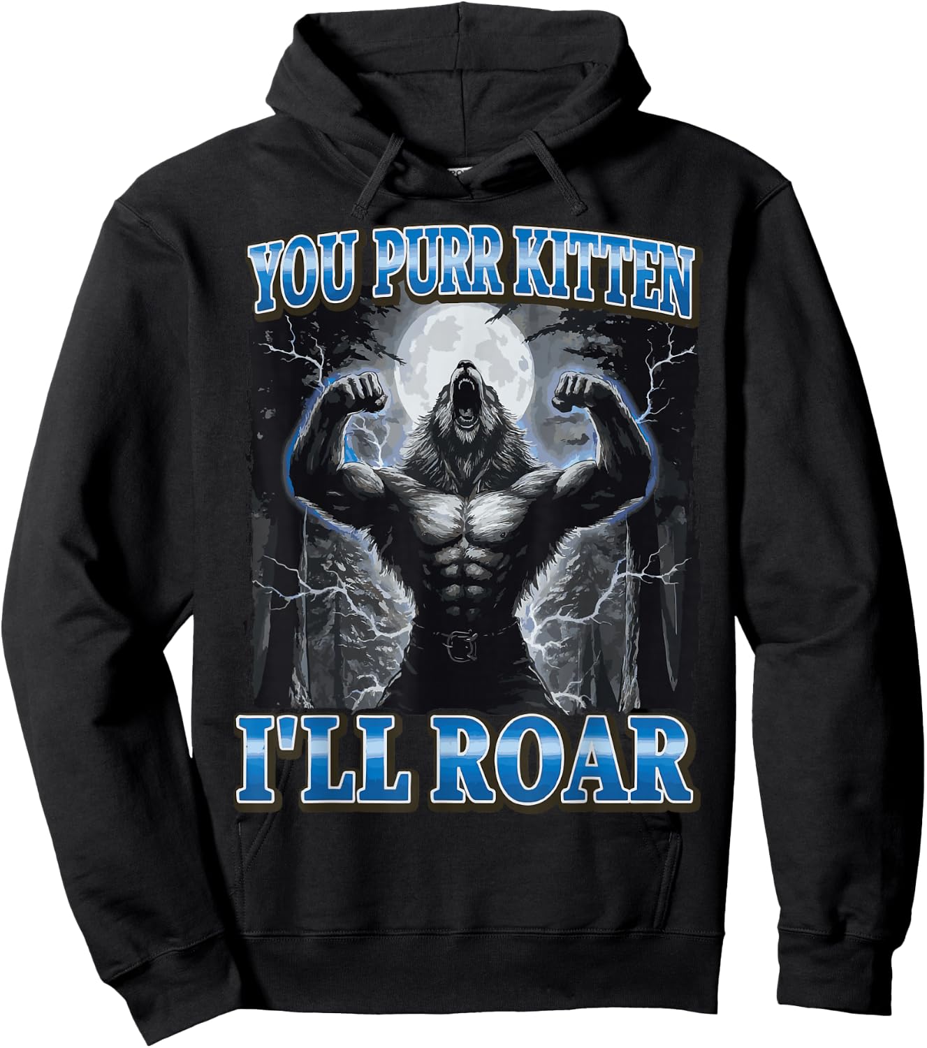 You Purr Kitten I'll Roar Hoodie - Hoodie | Black