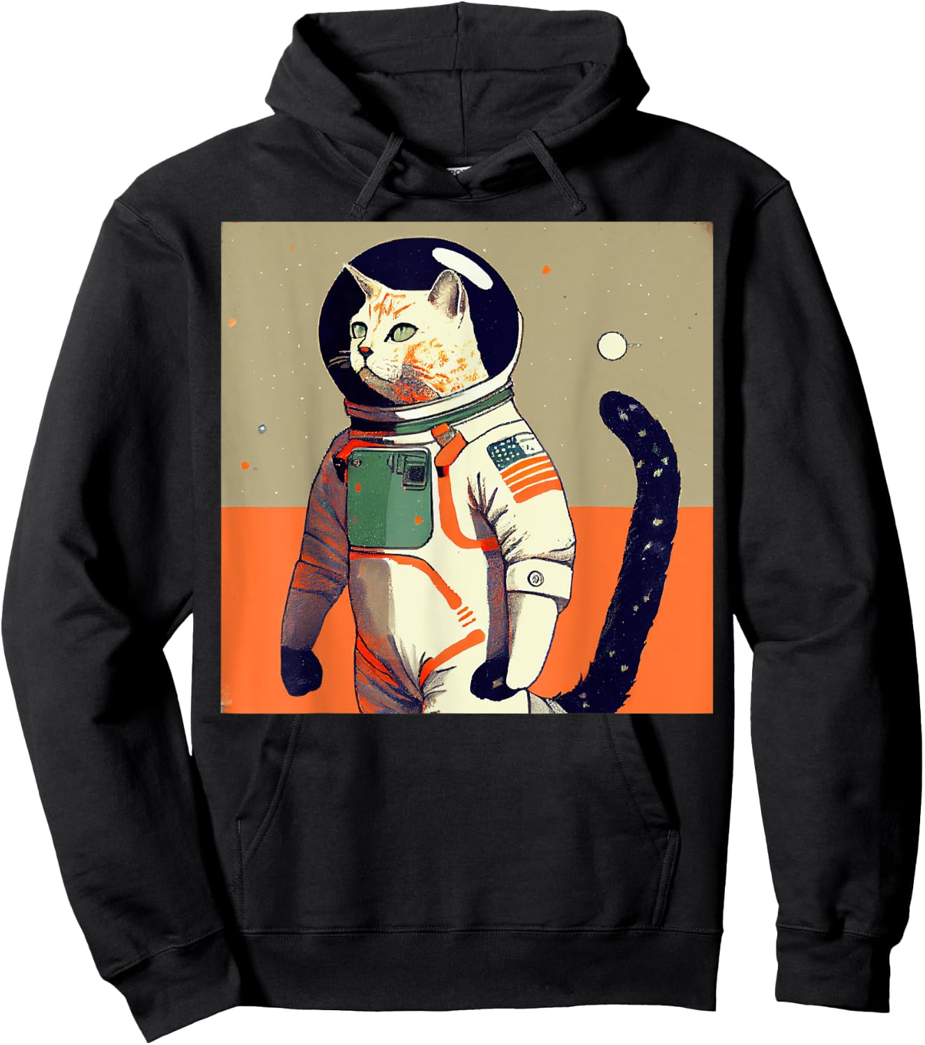 Cat Astronaut War Women Kids Hoodie - Hoodie | Black