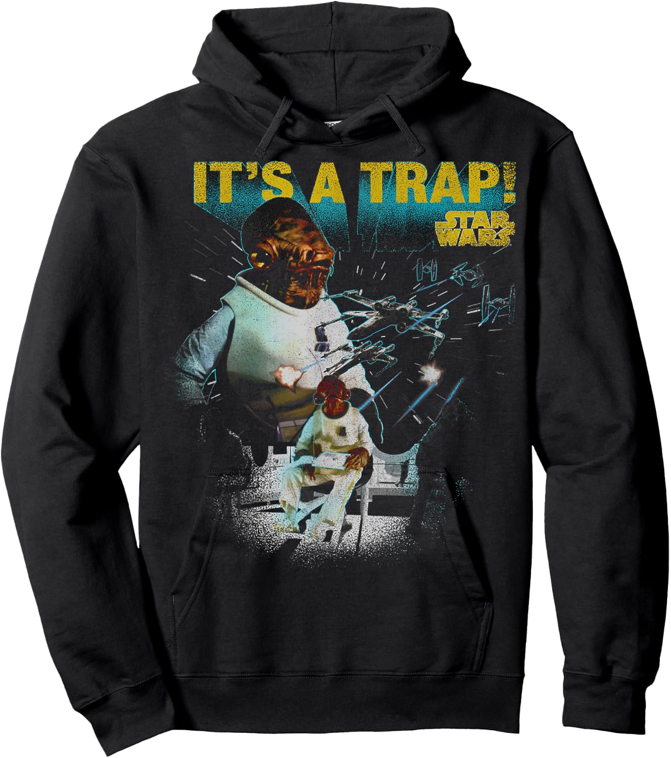 Star Wars Admiral Ackbar It's A Trap Hoodie - Hoodie | Black