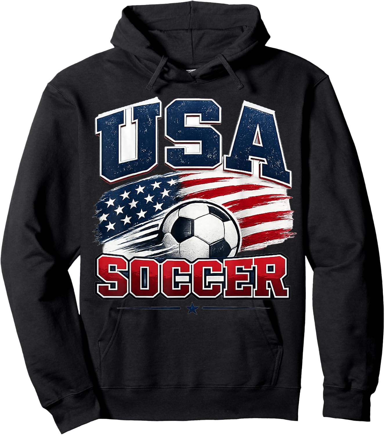 Soccer Football- World Cup 2026 USA Hoodie - Hoodie | Black