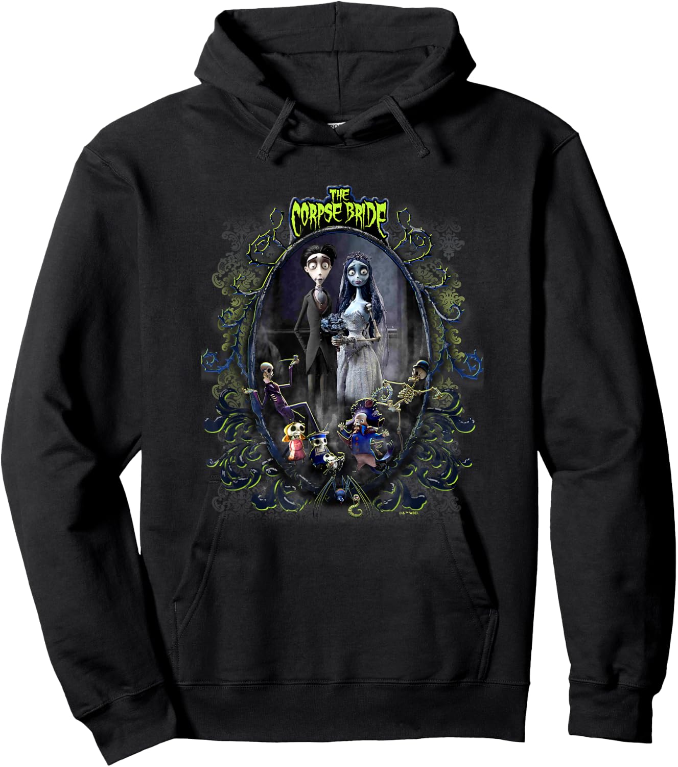 Corpse Bride The Groom & The Bride Scary Frame Portrait Hoodie - Hoodie | Black