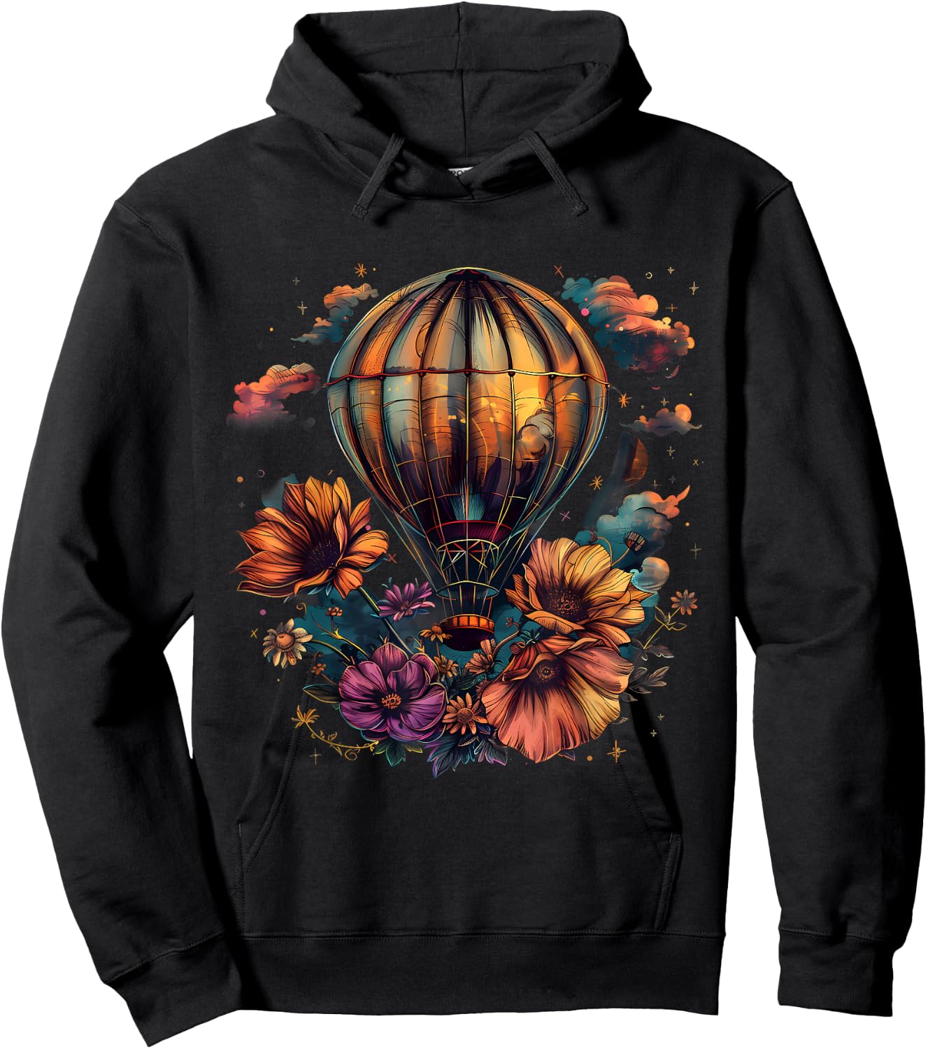 Hot Air Balloon Ride Festival Hot Air Ballooning Hoodie - Hoodie | Black