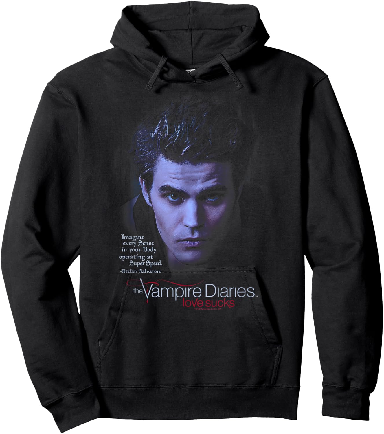 Vampire Diaries Stefan Sense Your Body Hoodie - Hoodie | Black