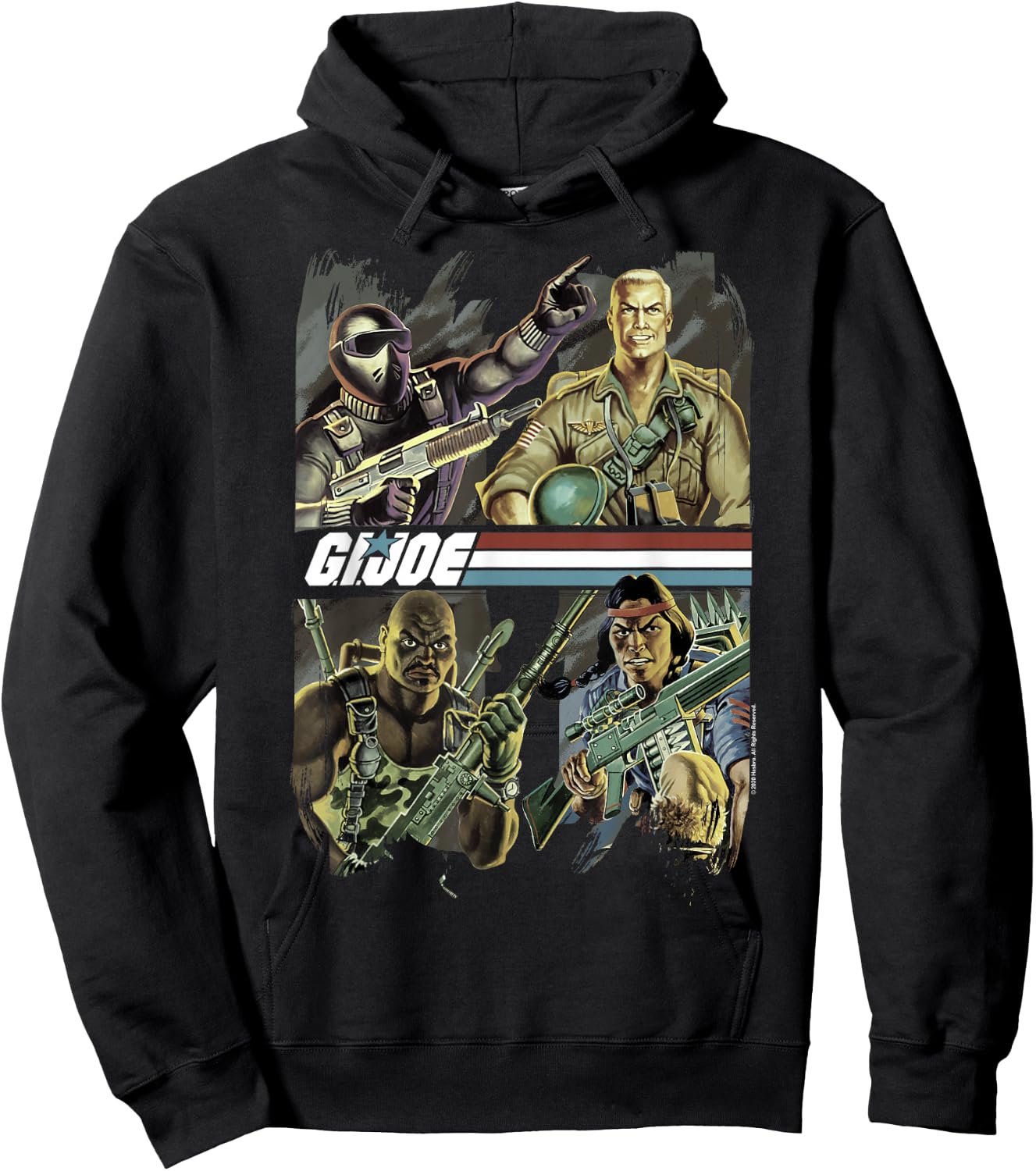 G.I. Joe Team Leader & Original Four Classic Comic Poster Small Hoodie - Hoodie | Black