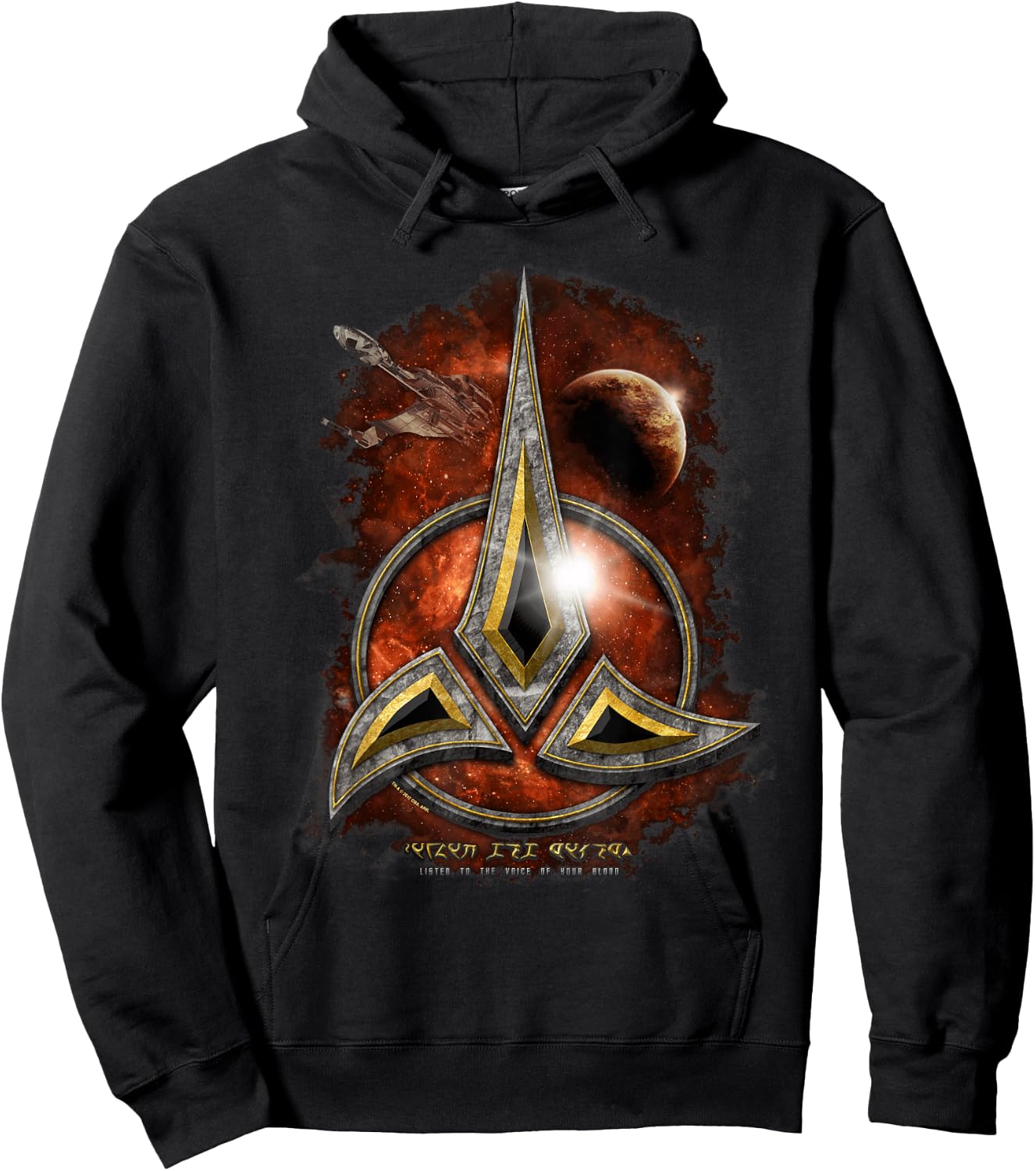 Star Trek Klingon Crest Hoodie - Hoodie | Black