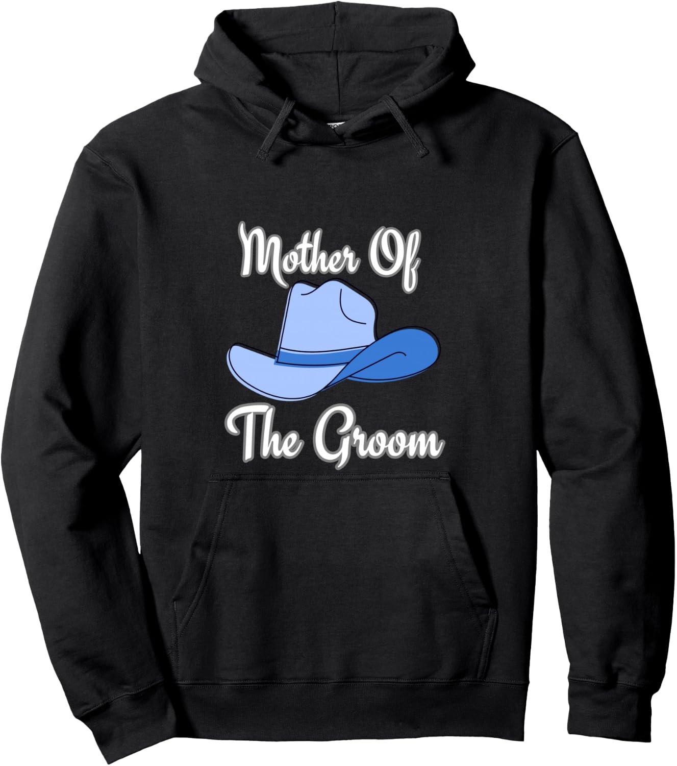 Mother of the Groom western wedding cowboy hat Hoodie - Hoodie | Black