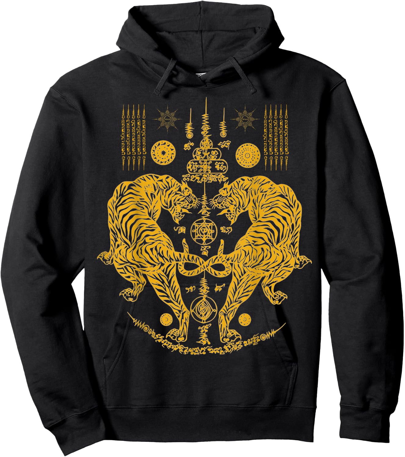 Thailand Sak Yant Tattoo Magical Thai Tattoos Thailand Gift Hoodie - Hoodie | Black