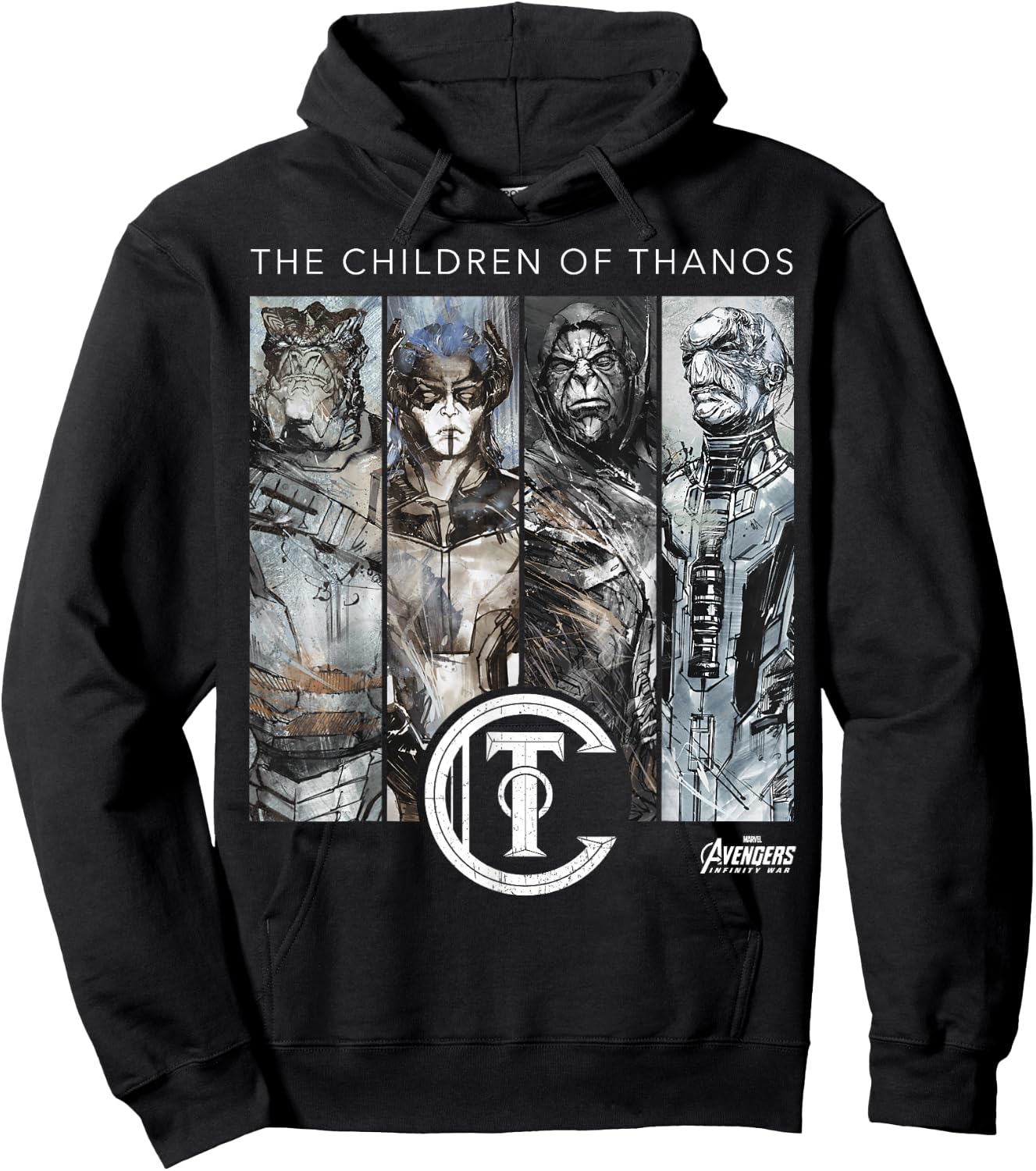 Marvel Infinity War Children of Thanos Graphic Hoodie - Hoodie | Black