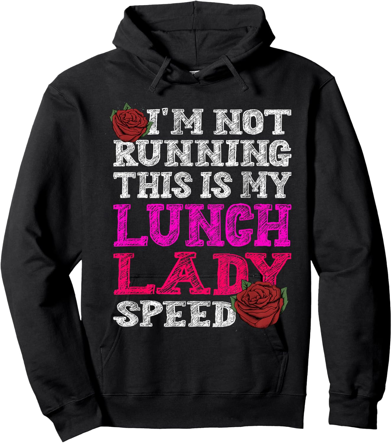 I'm not Running, This is Normal Lunch Lady Speed Hoodie - Hoodie | Black