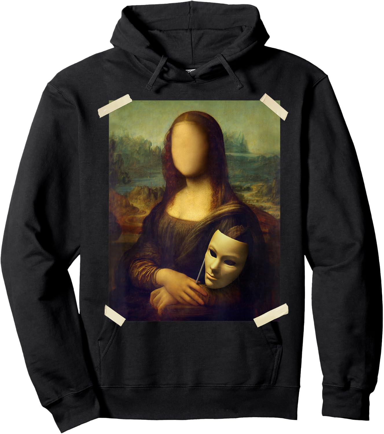 La Gioconda - Mona Lisa - Famous Painting Hoodie - Hoodie | Black