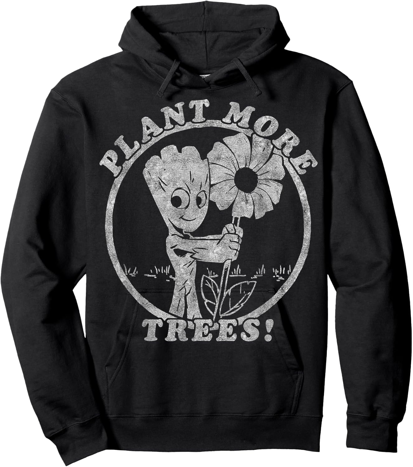 Marvel Guardians Of The Galaxy Groot Plant More Trees Hoodie - Hoodie | Black