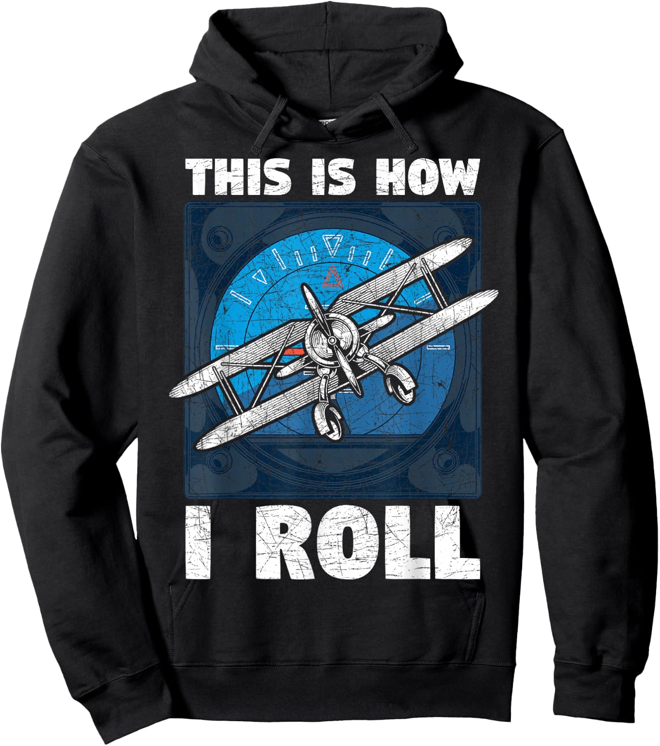 So bin ich nun mal Funny Aeroplane Gift Pilot Hoodie - Hoodie | Black