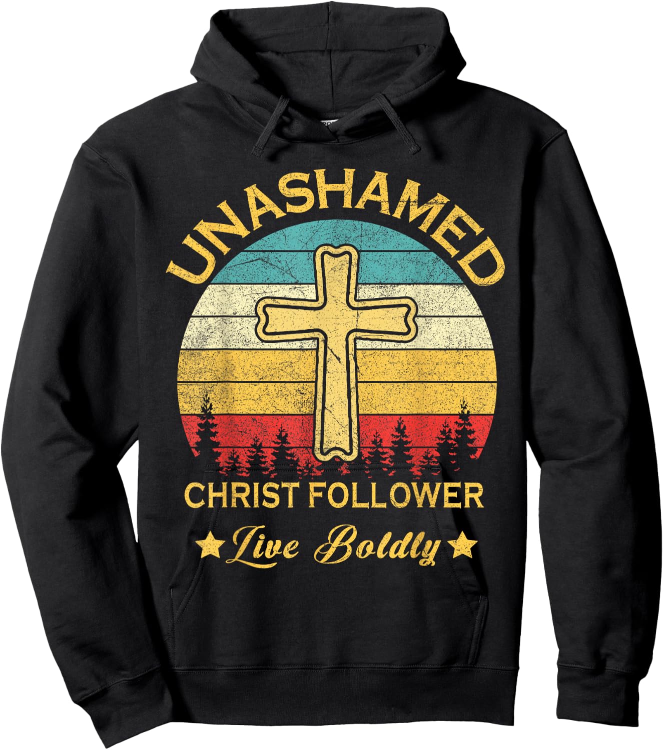 Unashamed Christ Follower Christian Faith Saying Believer Hoodie - Hoodie | Black