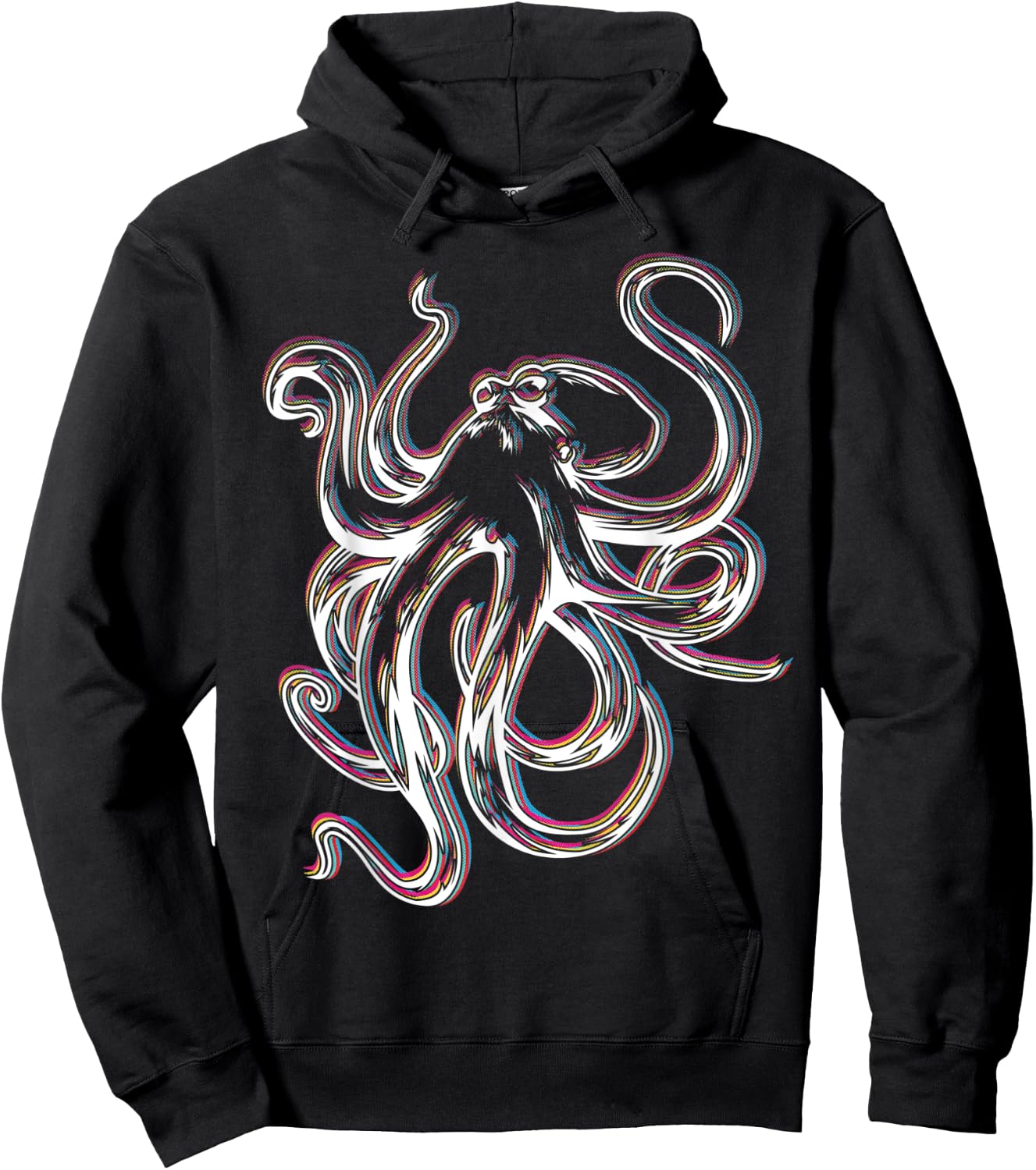 Rave Octopus Funny EDM Tako Hoodie - Hoodie | Black