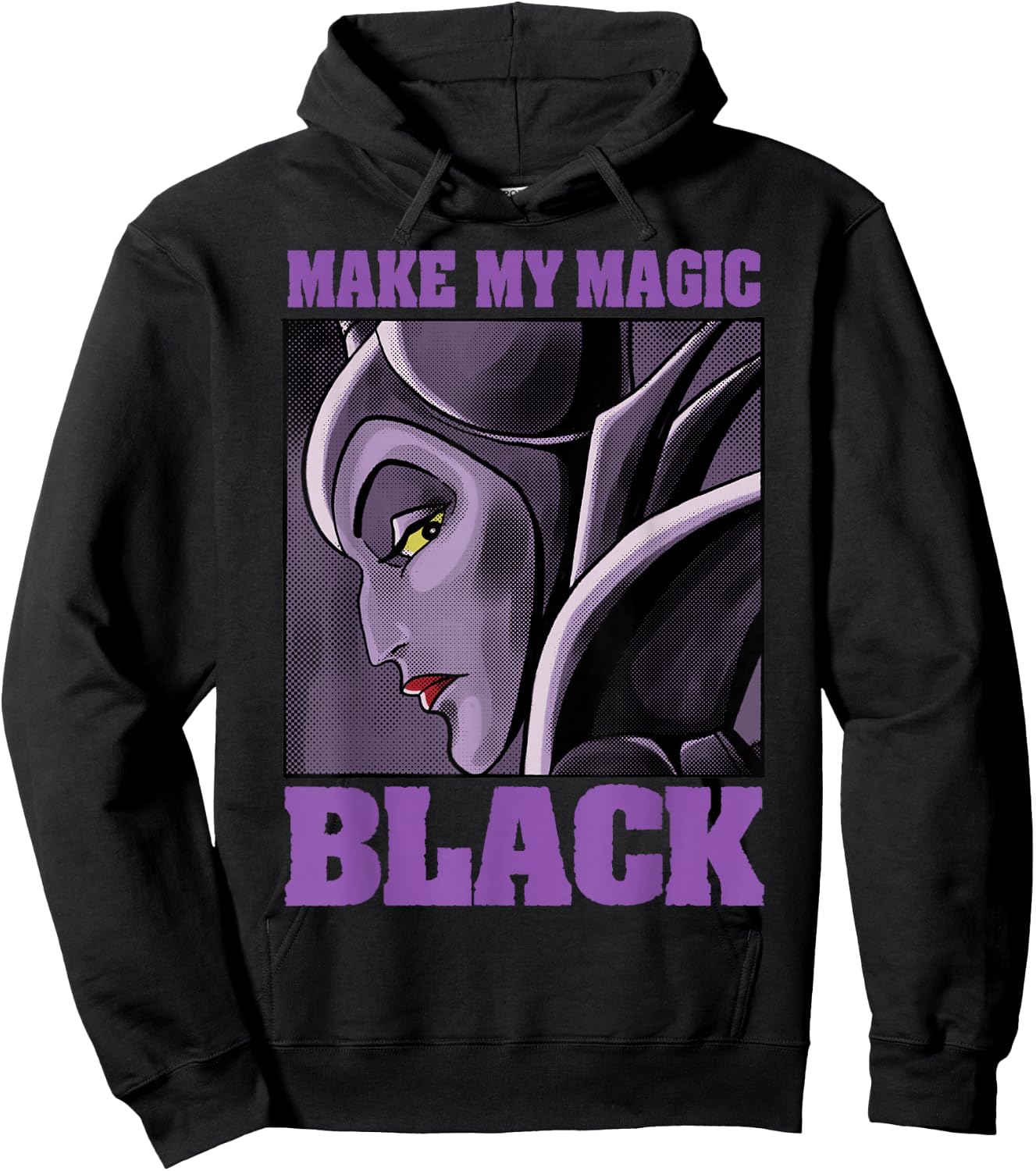 Disney Villains Maleficent Make My Magic Black Portrait Hoodie - Hoodie | Black