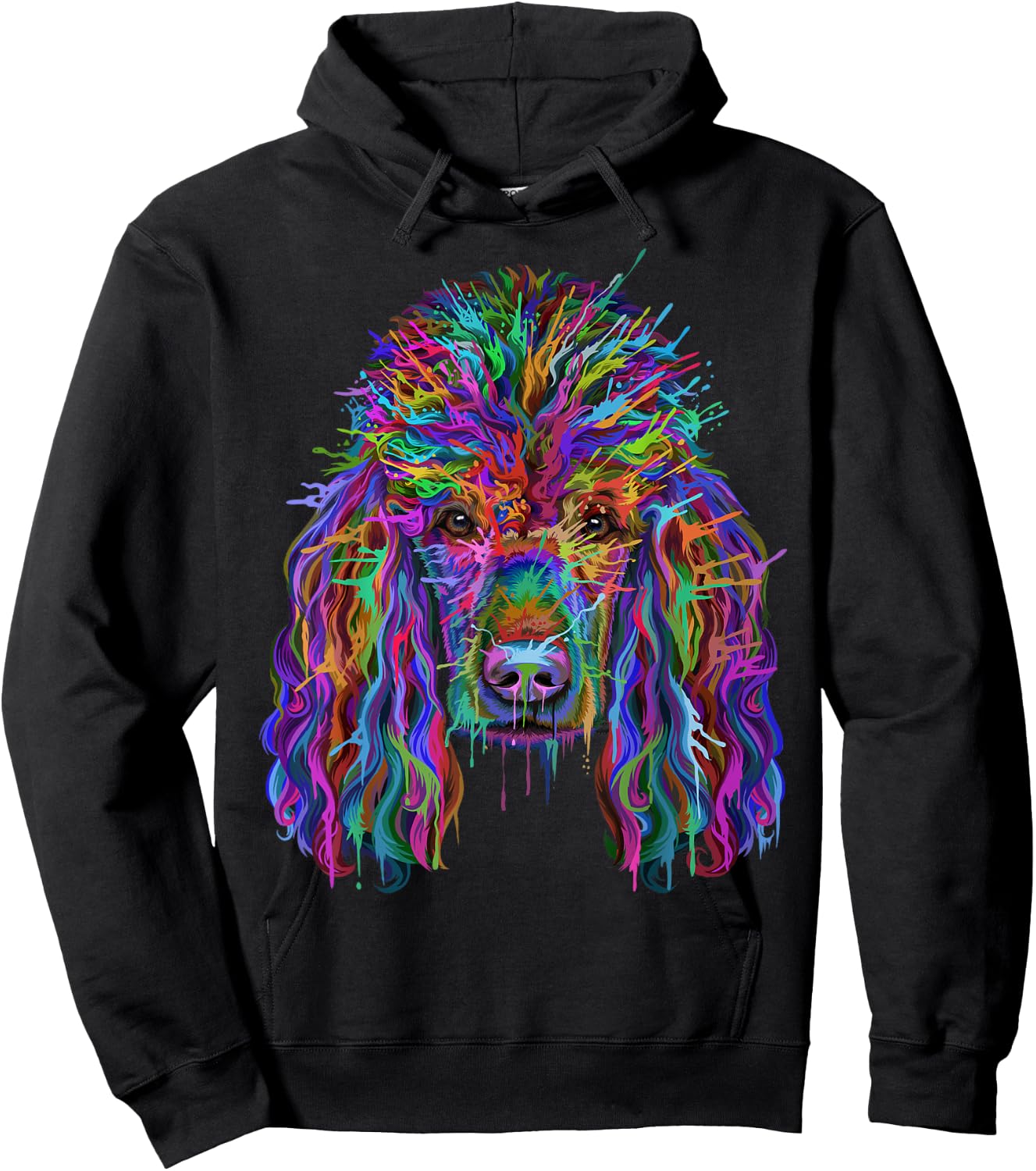 Poodle Splash Gifts for Dog Lovers Hoodie - Hoodie | Black