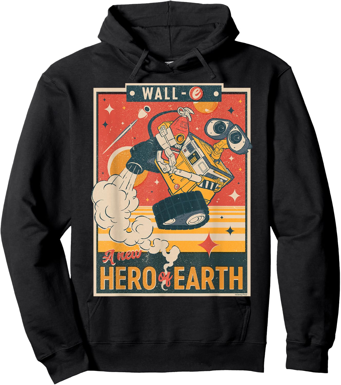 Disney and Pixar’s Wall-E A New Hero of Earth Small Hoodie - Hoodie | Black
