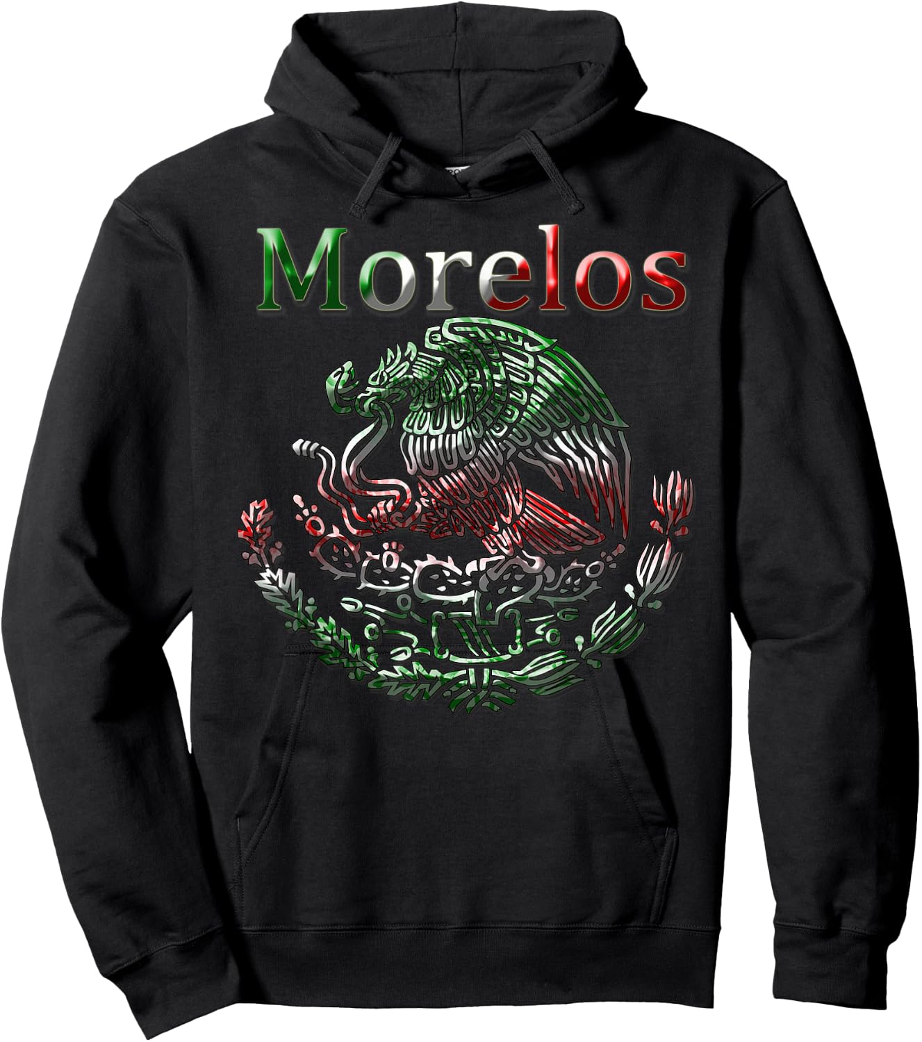 Morelos Mexican flag shirts Morelos sudaderas Hoodie - Hoodie | Black
