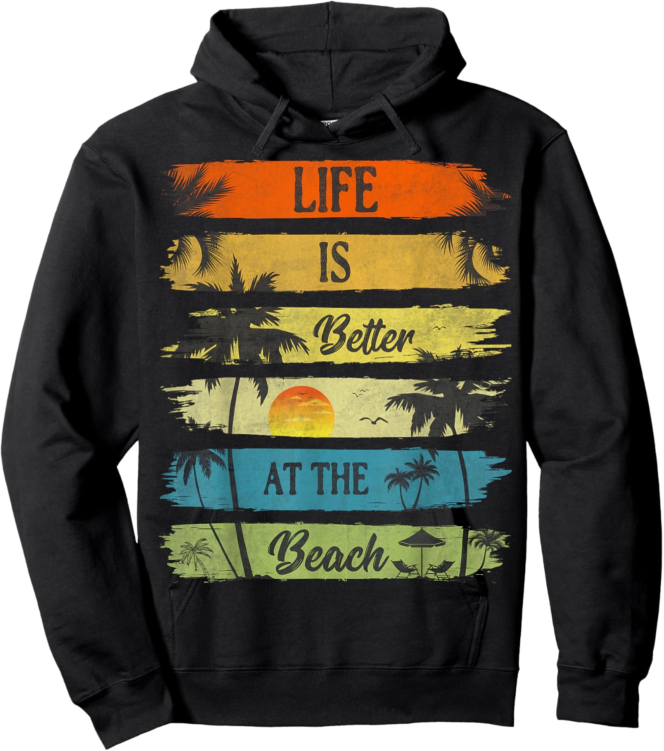 Summer Vacation Beach Vacation: Life Is Better At The Beach Hoodie - Hoodie | Black