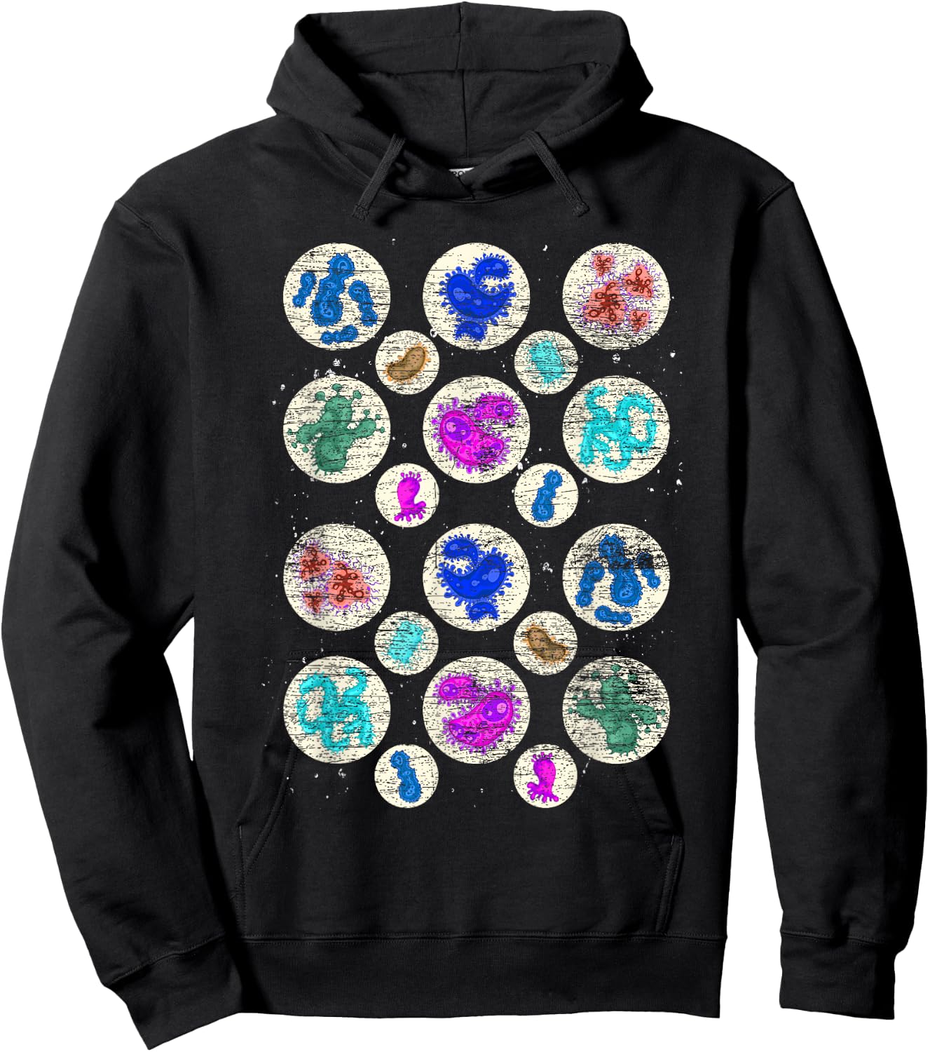 Bacteria Biology Laboratory Microbiologist Science Bacteria Hoodie - Hoodie | Black