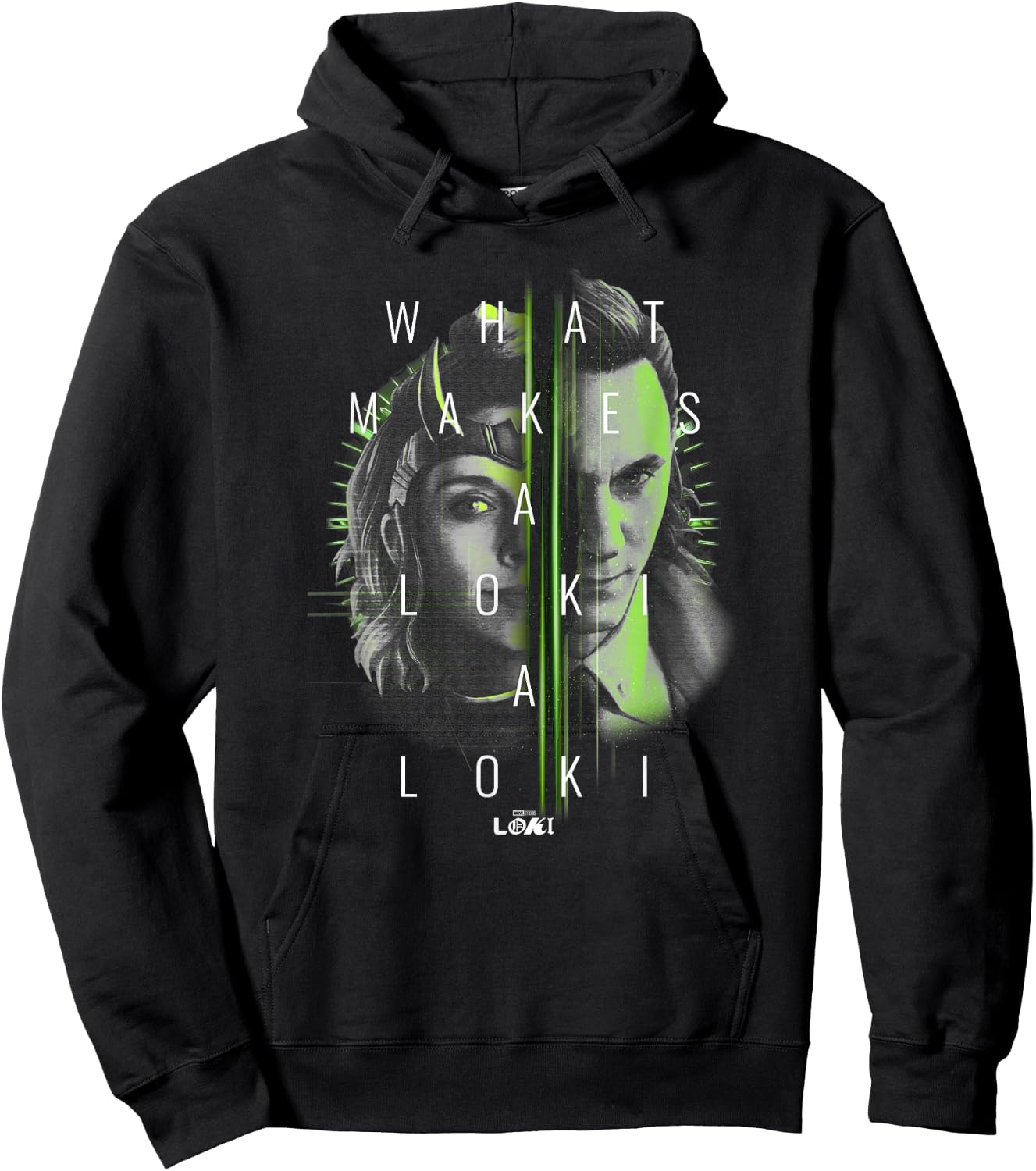 Marvel Loki Sylvie What Makes A Loki Split Face Hoodie - Hoodie | Black
