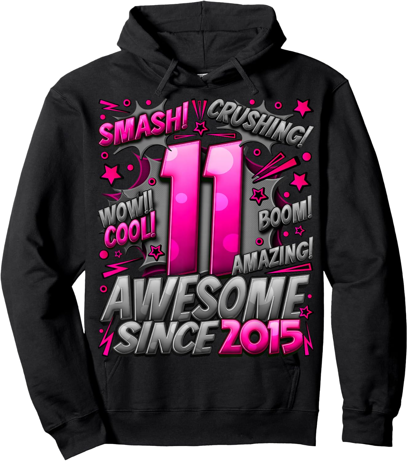 11 Year Old Gifts for Boys 11th Birthday Boy 11 Year Old Boy Hoodie - Hoodie | Black