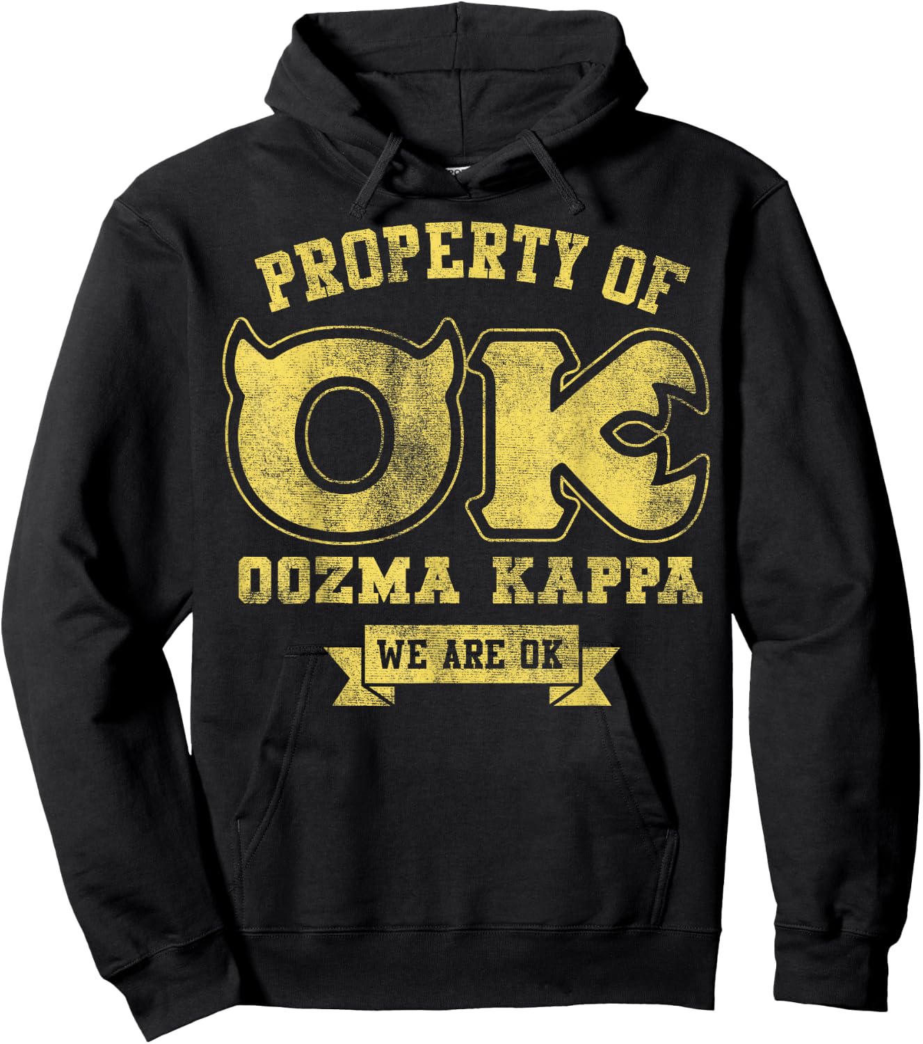 Disney Pixar Monsters University Property Of OK Logo Hoodie - Hoodie | Black
