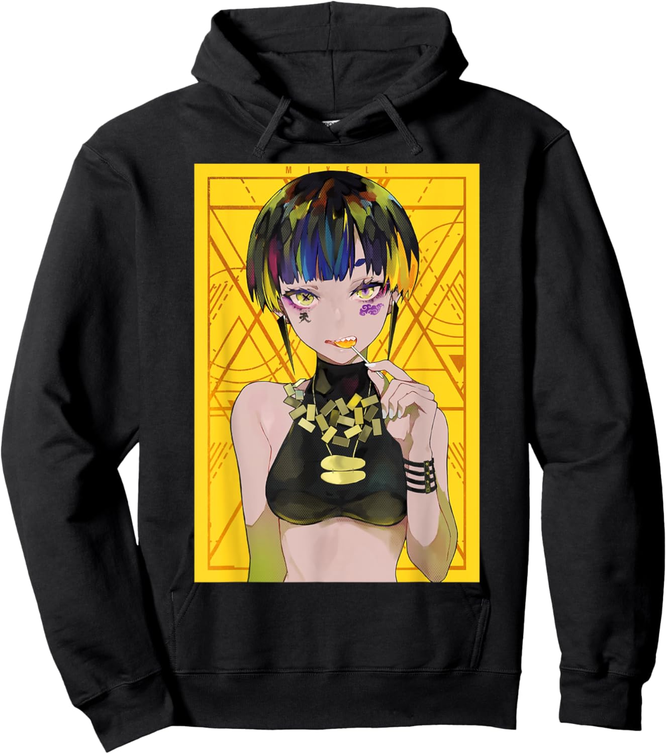 Anime Girl Japanese Aesthetic anime Otaku Hoodie - Hoodie | Black