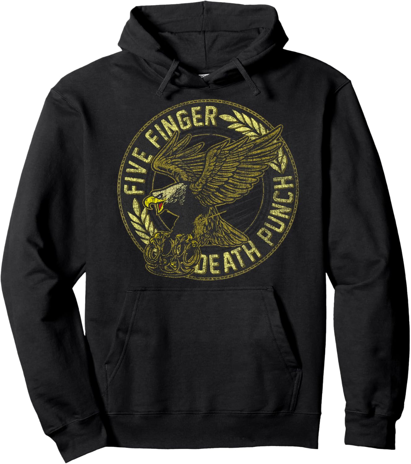 5FDP Eagle Black and Gold Hoodie - Hoodie | Black