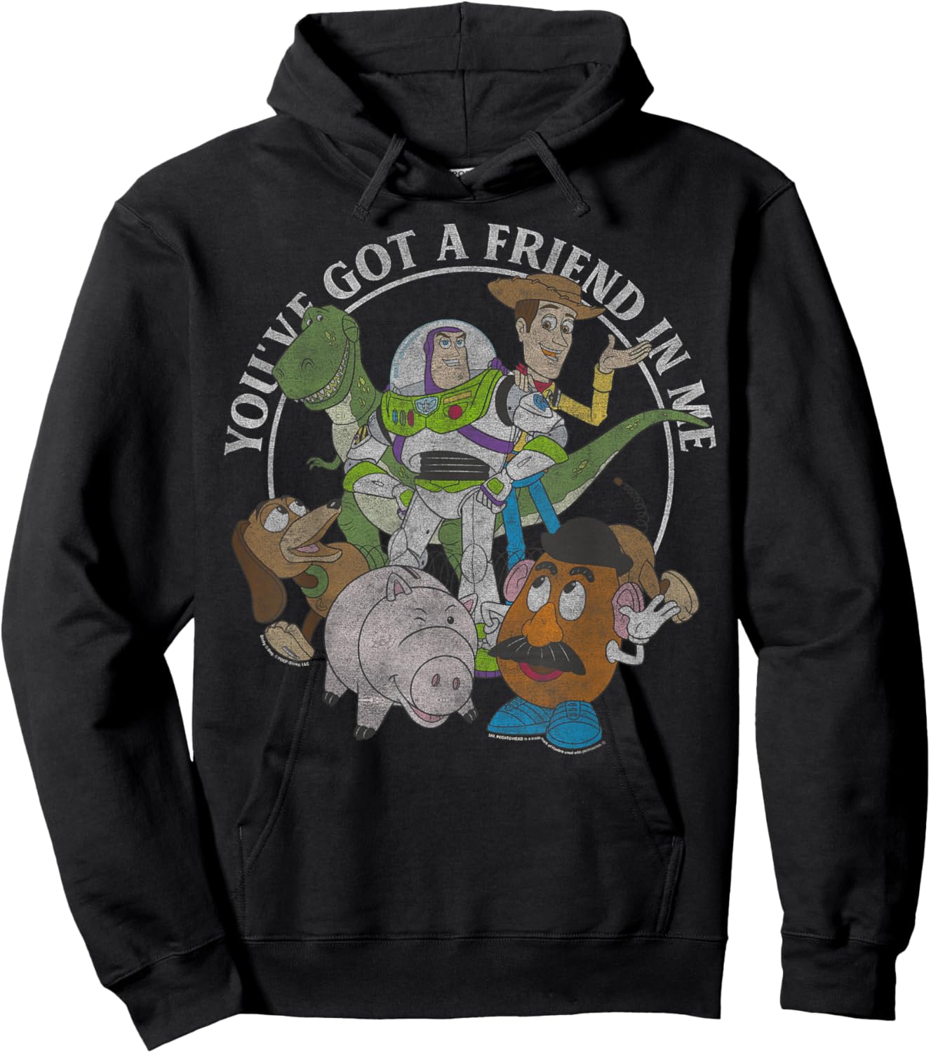 Disney Pixar Toy Story You've Got A Friend in Me Group Shot Hoodie - Hoodie | Black