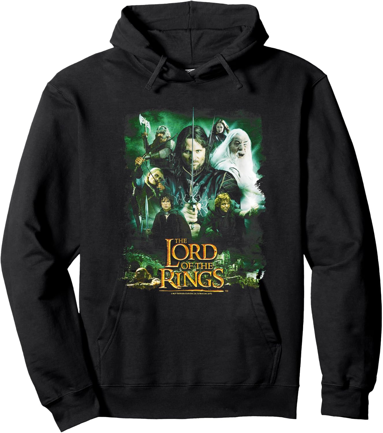 Lord of The Rings Hero Group Small Hoodie - Hoodie | Black
