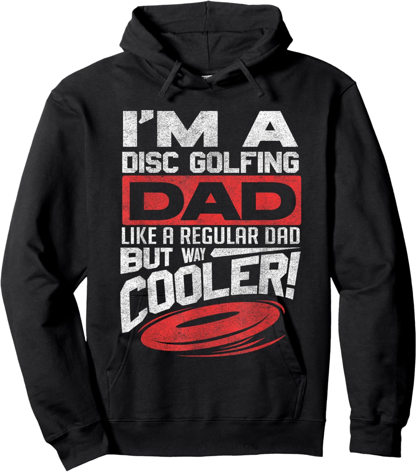 Funny Disc Golf Shirt Dad Fathers Day Disc Golfing Hoodie - Hoodie | Black