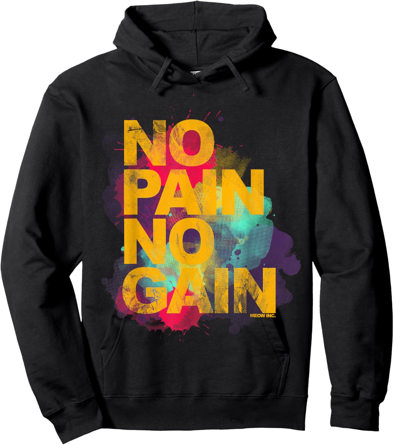 No Pain No Gain - Training, men, women Hoodie - Hoodie | Black