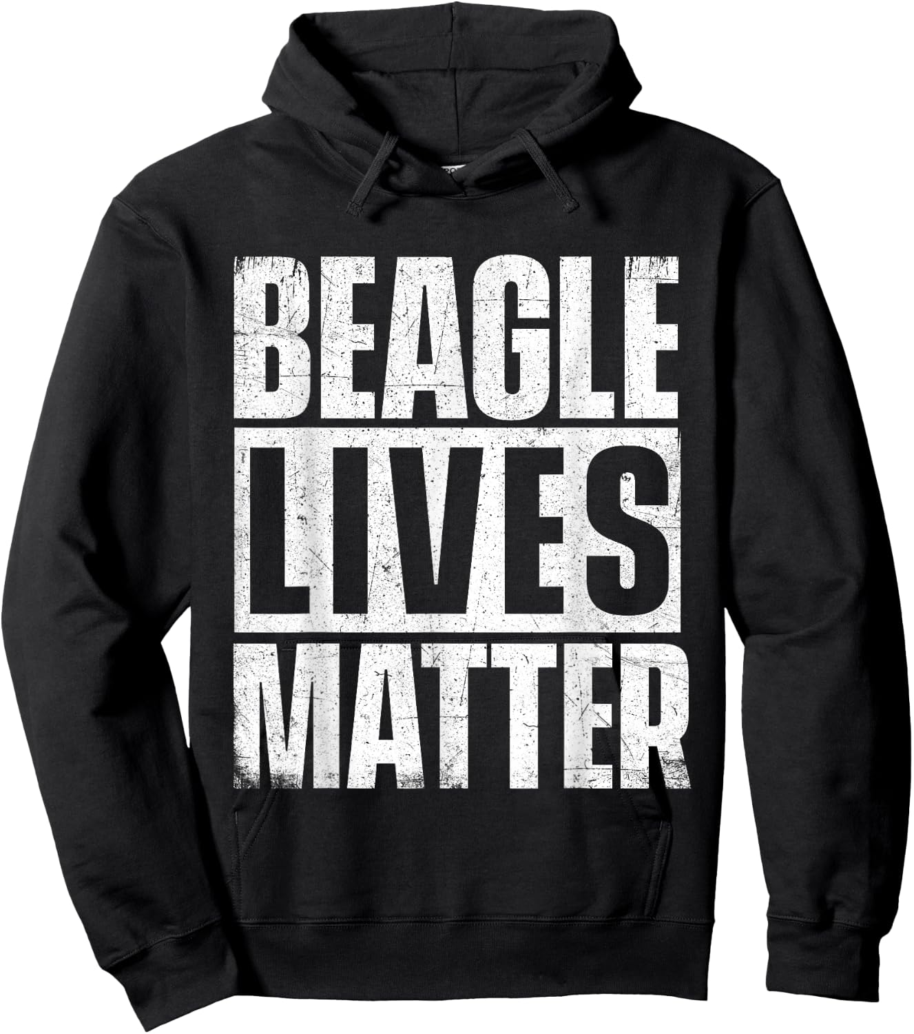 Beagle Lives Matter - Dog Lover Animal Lover Puppy Owner Hoodie - Hoodie | Black