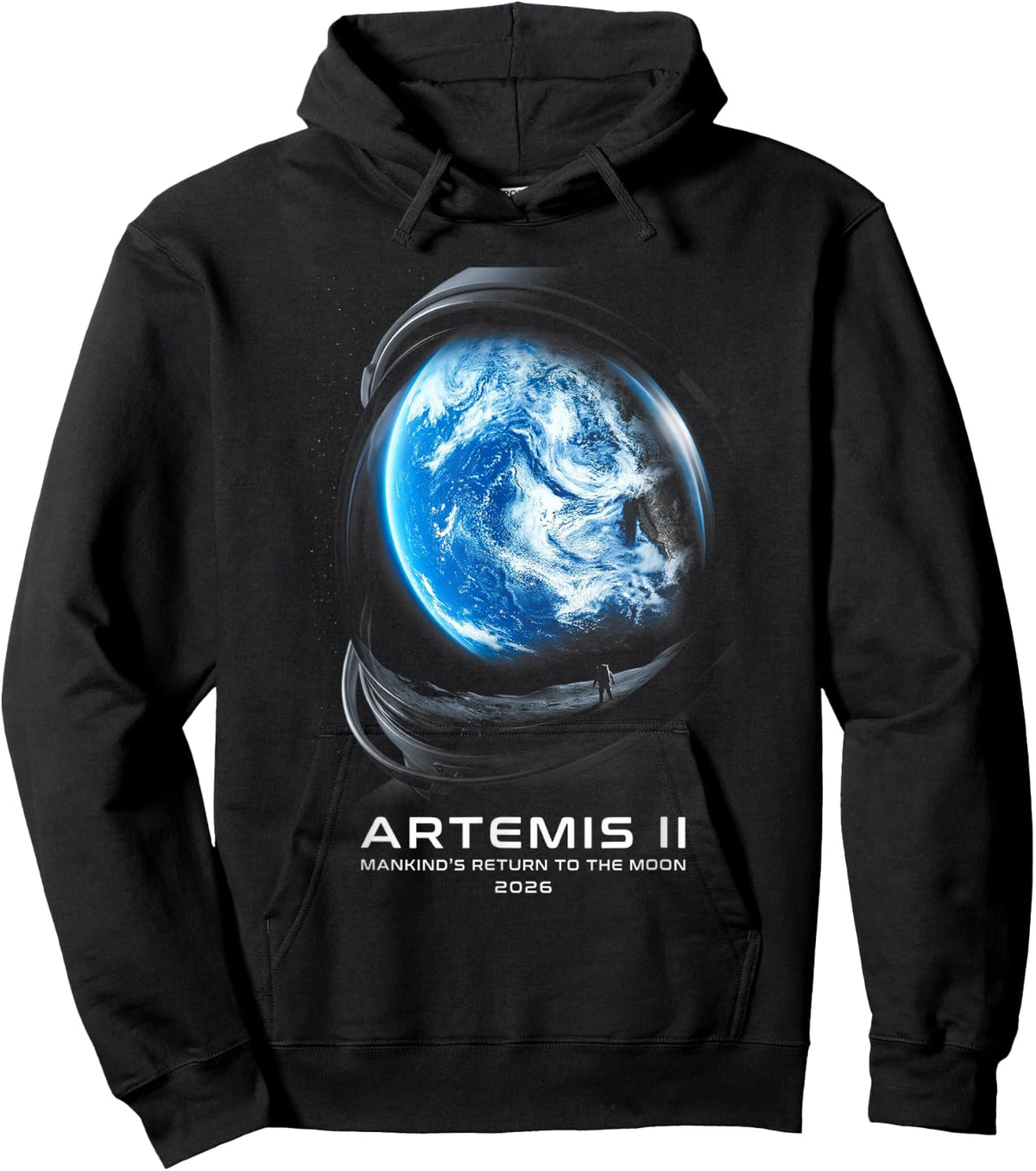 Mission to The Moon 2026 Astronaut Artemis Rocket Artemis 2 Hoodie - Hoodie | Black