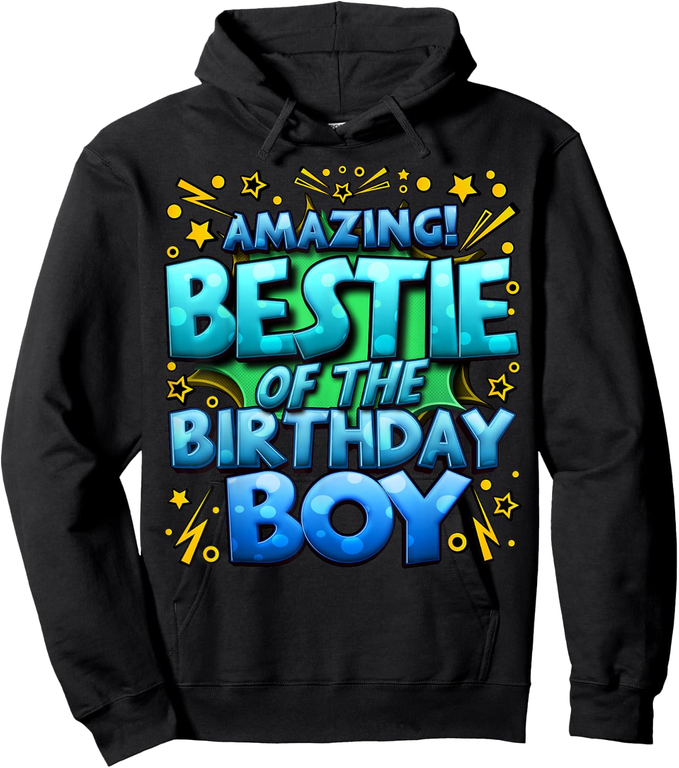 Best Friend of the Birthday Boy Matching Family Bestie Hoodie - Hoodie | Black