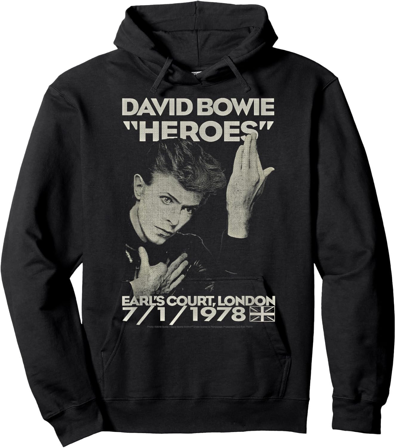 David Bowie - Earl's Court Hoodie - Hoodie | Black
