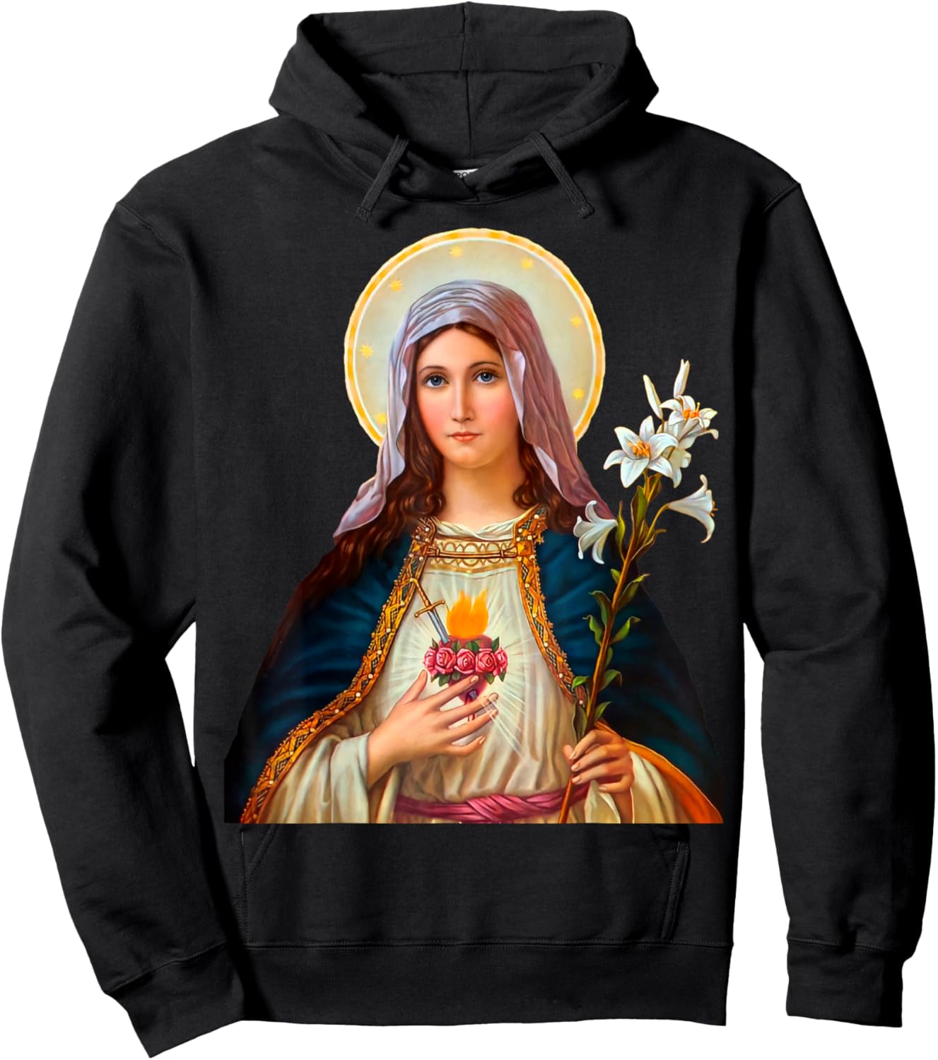 Immaculate Heart of Mary Hoodie - Hoodie | Black