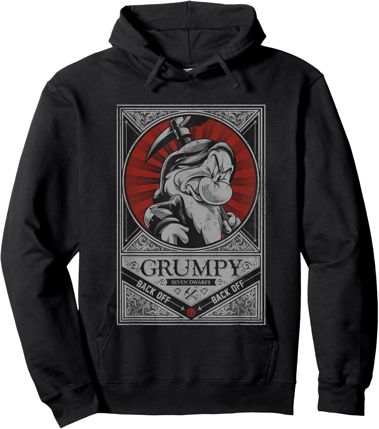 Disney - Grumpy Grumpster Dwarf Hoodie - Hoodie | Black