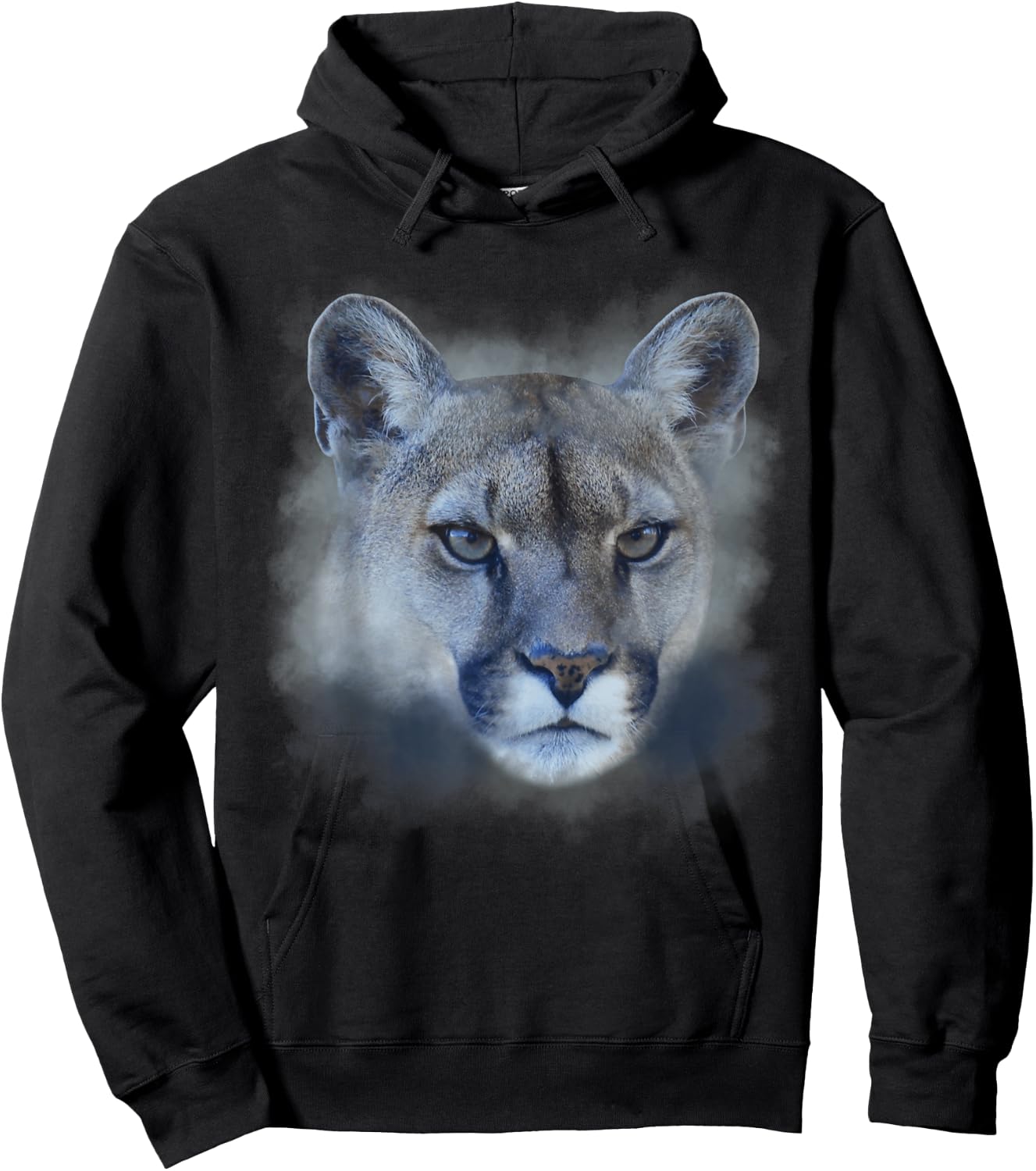 Mountain Lion Puma Cougar Illustration Small Hoodie - Hoodie | Black