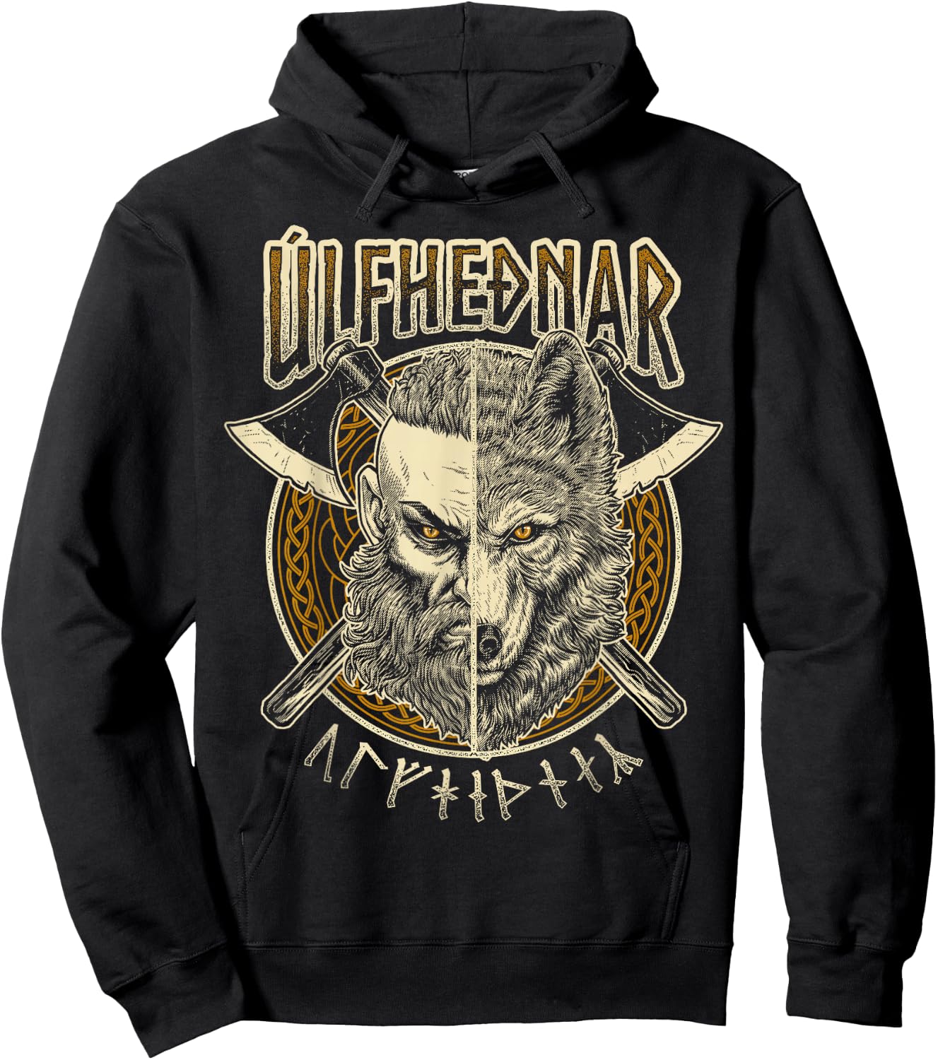 Viking Wolf Ulfhednar Pagan Nordic Valhalla Warrior Hoodie - Hoodie | Black