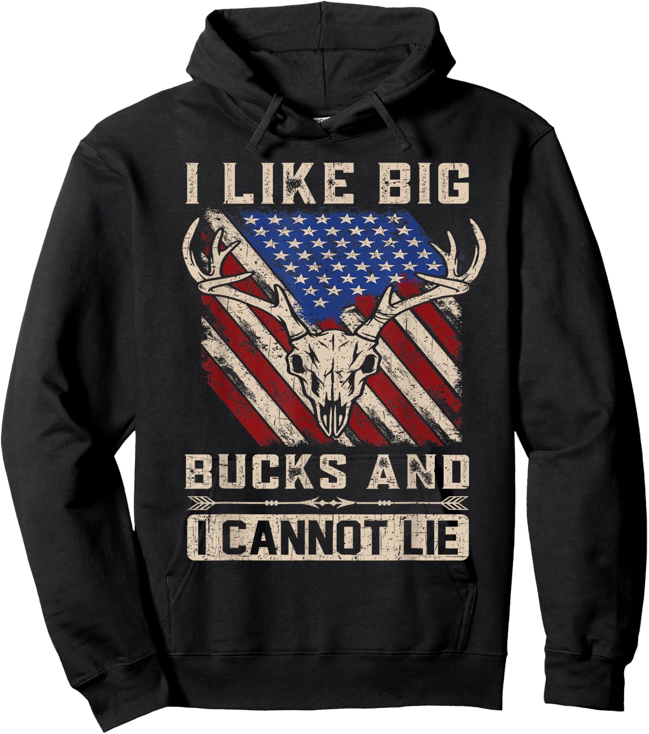 I Like Big Bucks and I Cannot Lie - Deer Hunting Season Hoodie - Hoodie | Black