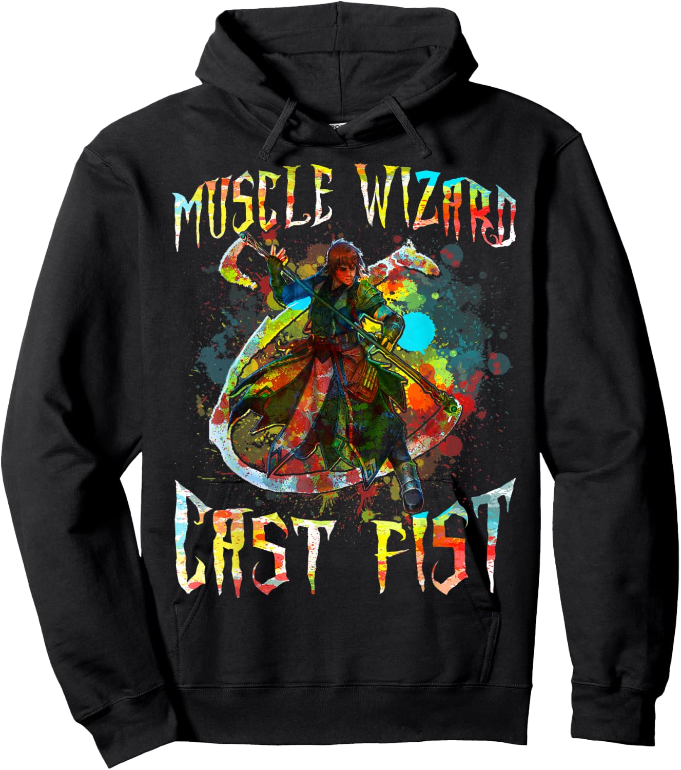 Muscle Wizard Cast Fist Hoodie - Hoodie | Black