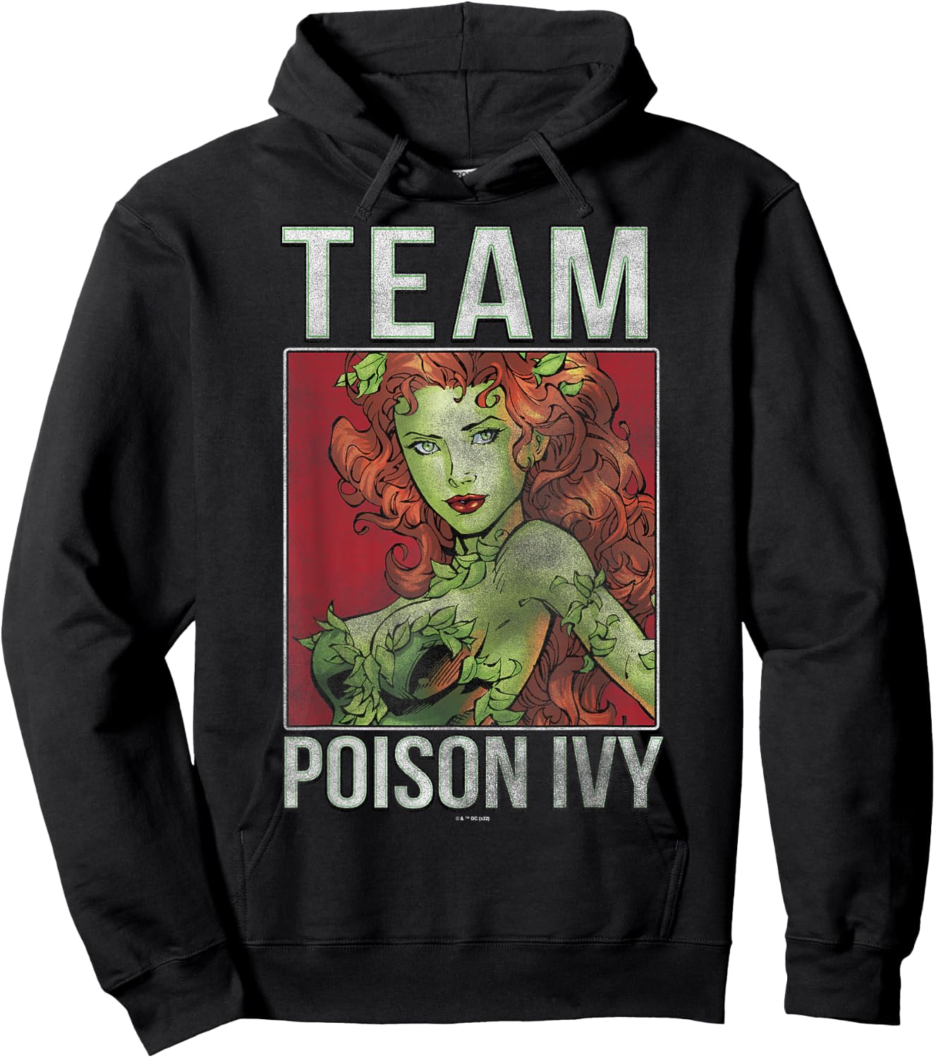 DC Comics Batman Team Poison Ivy Big Face Poster Hoodie - Hoodie | Black