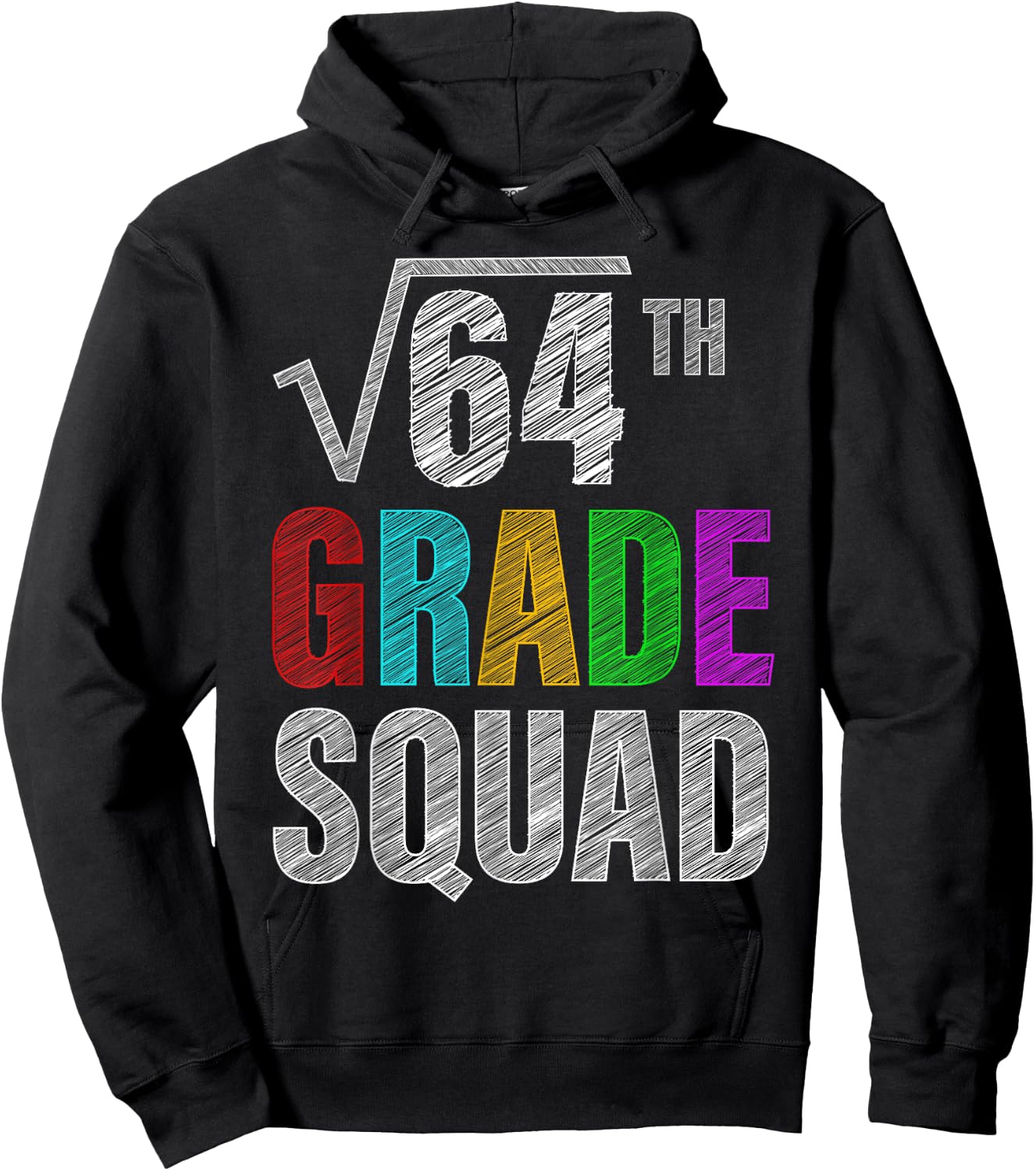 8th Grade Squad | Math Teachers Students Back To School Women Kids Hoodie - Hoodie | Black