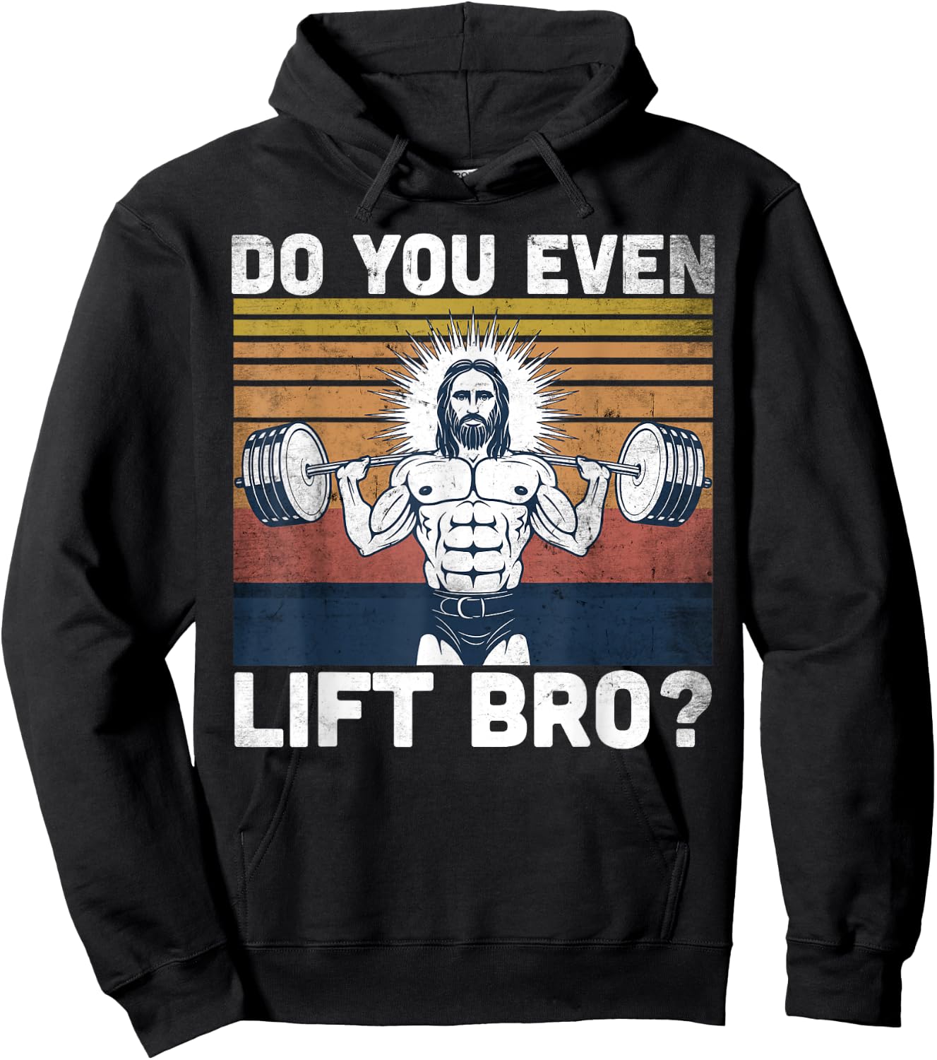 Do You Even Lift Bro? - Jesus Gym Shoes Hoodie - Hoodie | Black