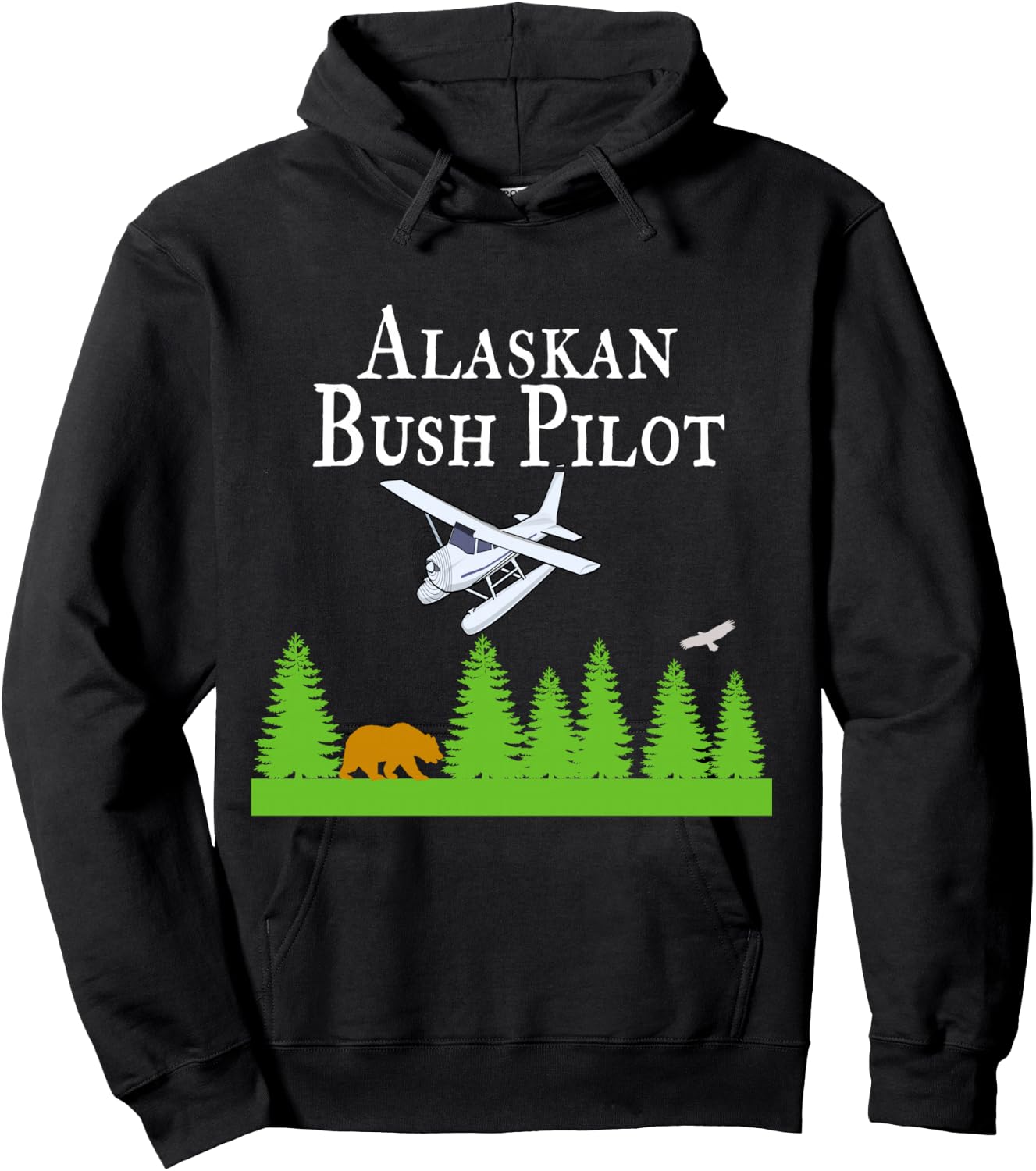 Alaskan Bush Pilot Shirt Gifts for Pilots Alaska Gift Hoodie - Hoodie | Black