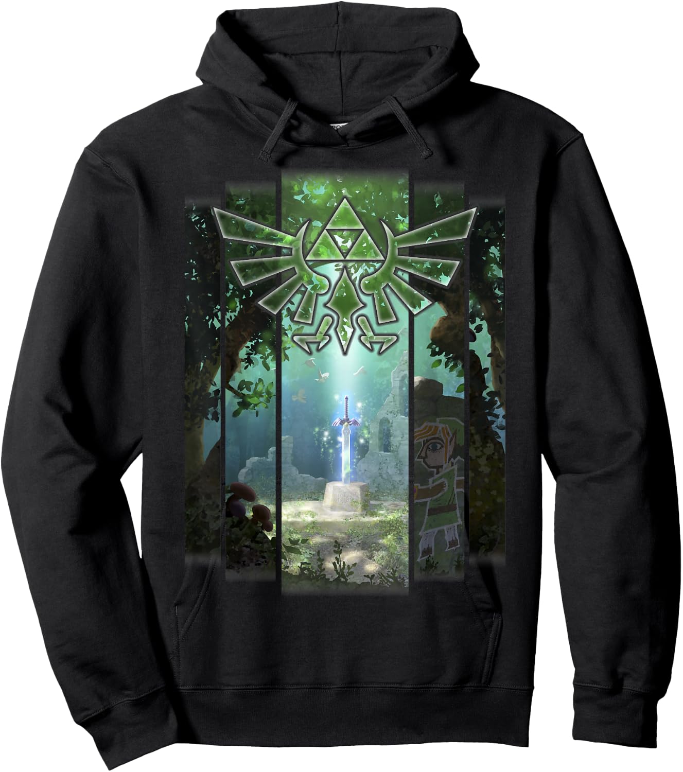 Legend of Zelda Link Between Worlds Cover Hoodie - Hoodie | Black